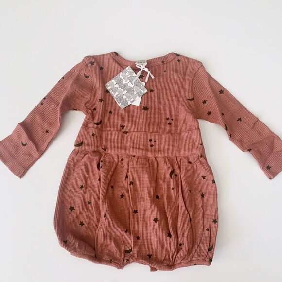 Kate Quinn Organics Baby Girl Long Sleeve Front Button Belted Bubble 18-24 month - Picture 4 of 5